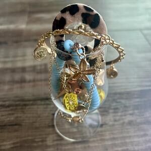 Mystery Jewelry Jar! Whimsical, Gold Tones, Colorful Flair! All Wearable!